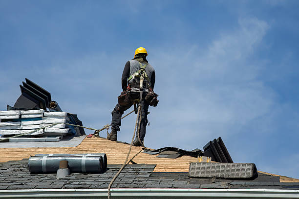 Professional Roof Installation technician working in Hudson, MI
